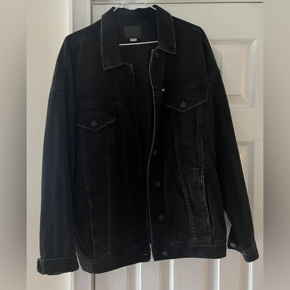 American Eagle Black Denim Jacket